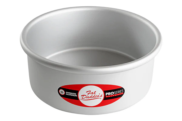 7 Inch Round x 3 Inch Deep Cake Pan Solid Bottom - Fat Daddios