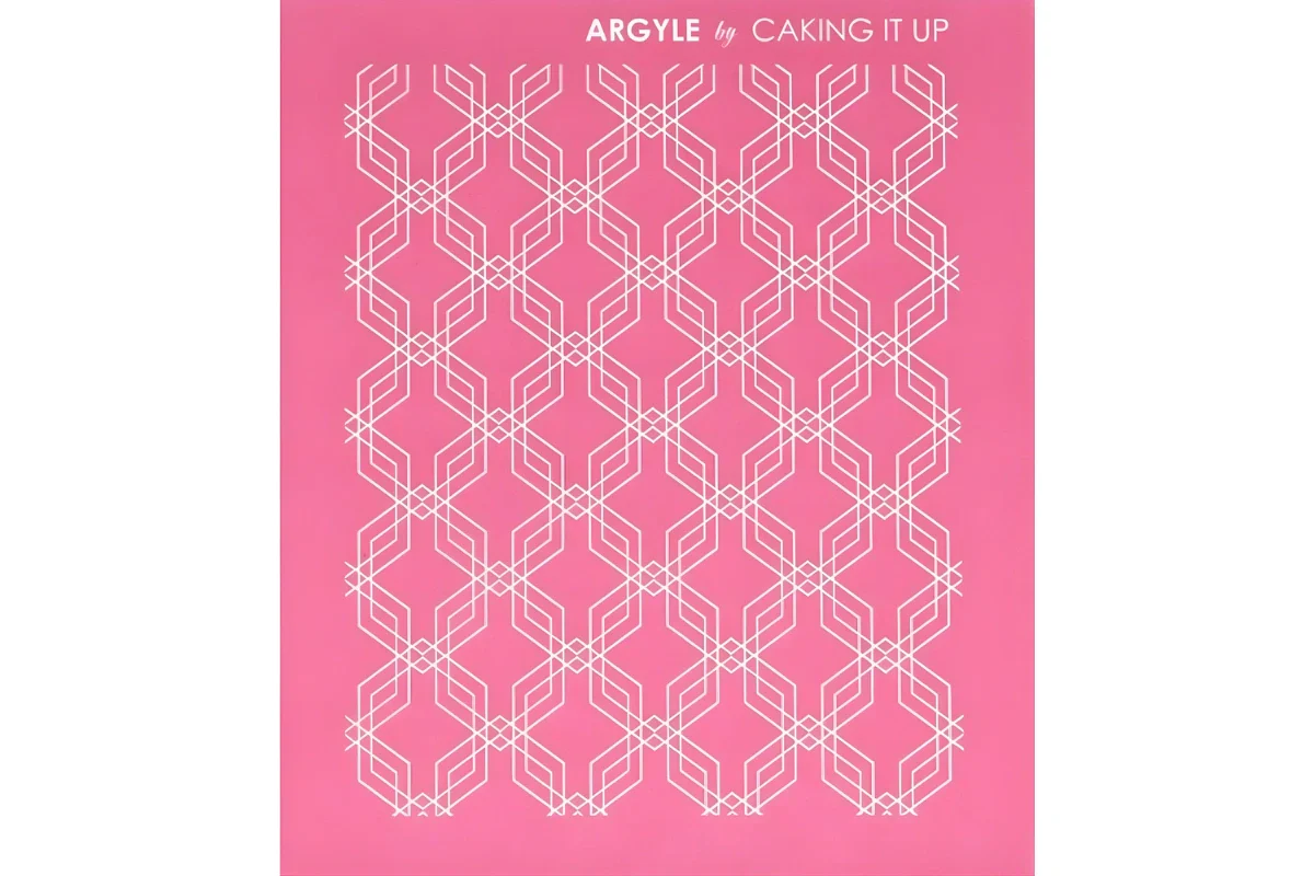 Argyle Mesh Stencil - Caking It Up
