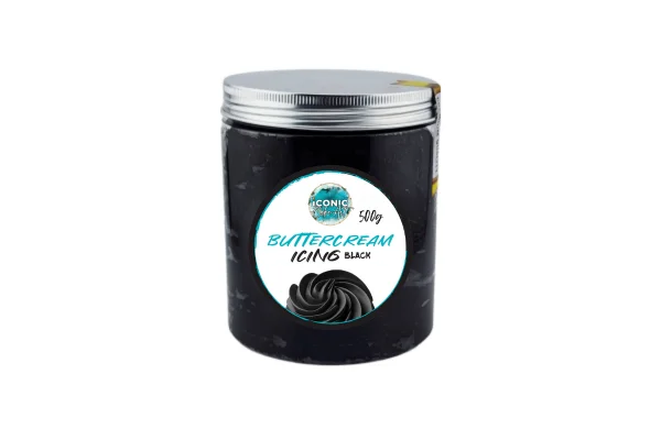 Black Vanilla Ready to Use Buttercream 500g - Iconic Cake Art