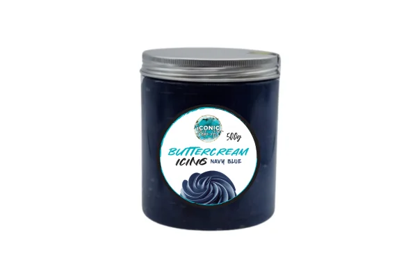 Blue Navy Ready to Use Buttercream 500g - Iconic Cake Art