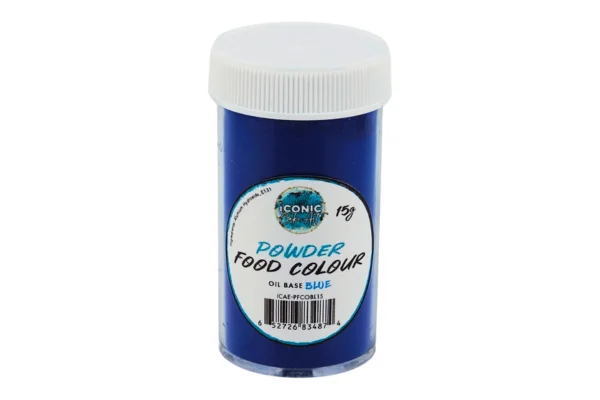 Blue Oil Based Powder Colour 15g - Iconic Cake Art