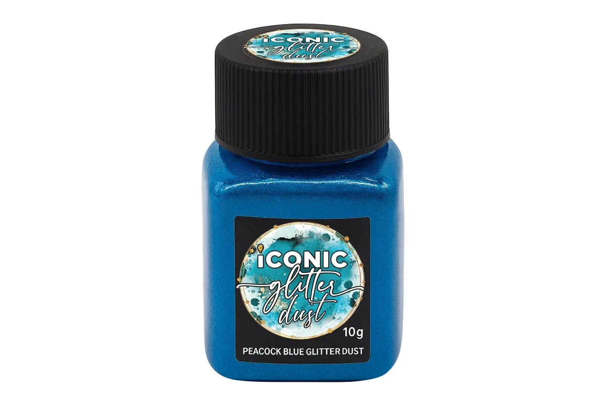 Blue Peacock Dust 10g - Iconic Glitter