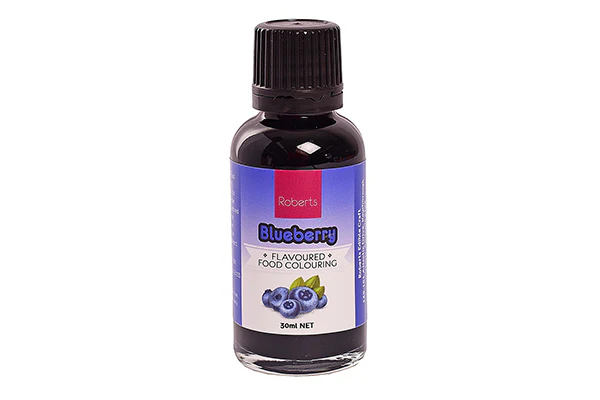 Blueberry Flavoured Food Colouring 30ml - Roberts Edible Craft
