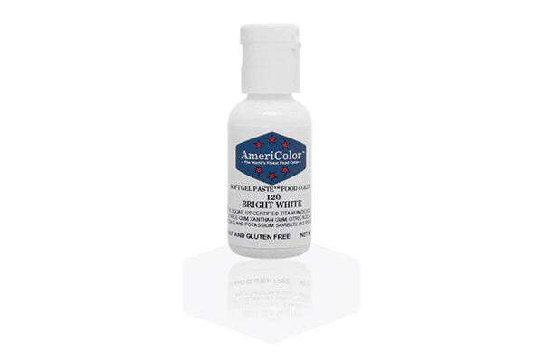 Bright White Soft Gel Paste 0.75oz - Americolor