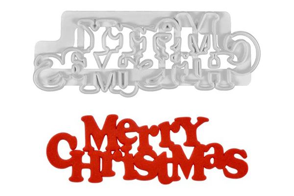 Curved Words - Merry Christmas - FMM