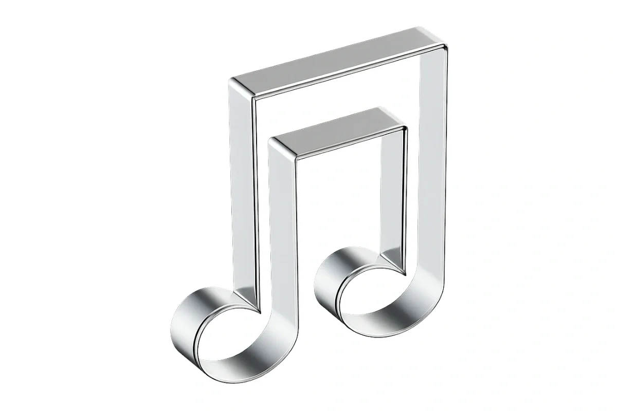 Double Note Musical Cookie Cutter 5.5cm - Iconic Cake Art