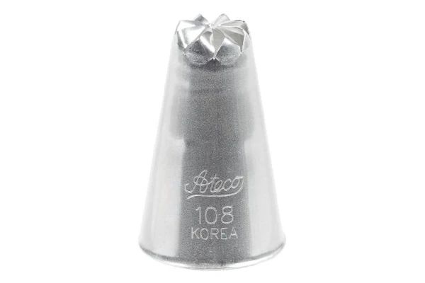 Drop Flower Tube No 108 Medium Piping Tip - Ateco