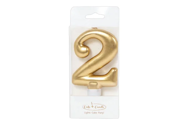 Gold Number 2 Candle - Bake Group