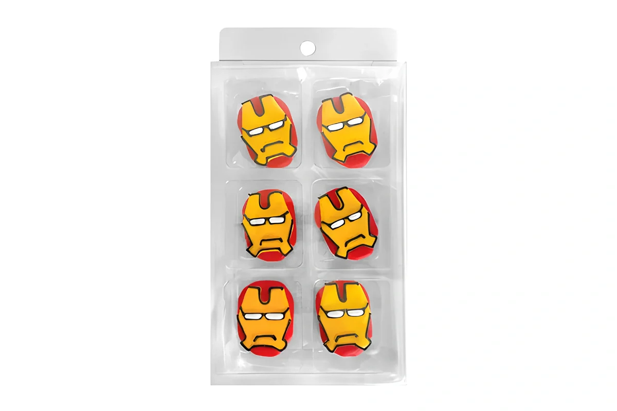 Iron Man Sugar Decorations (6 Pack) - BSC
