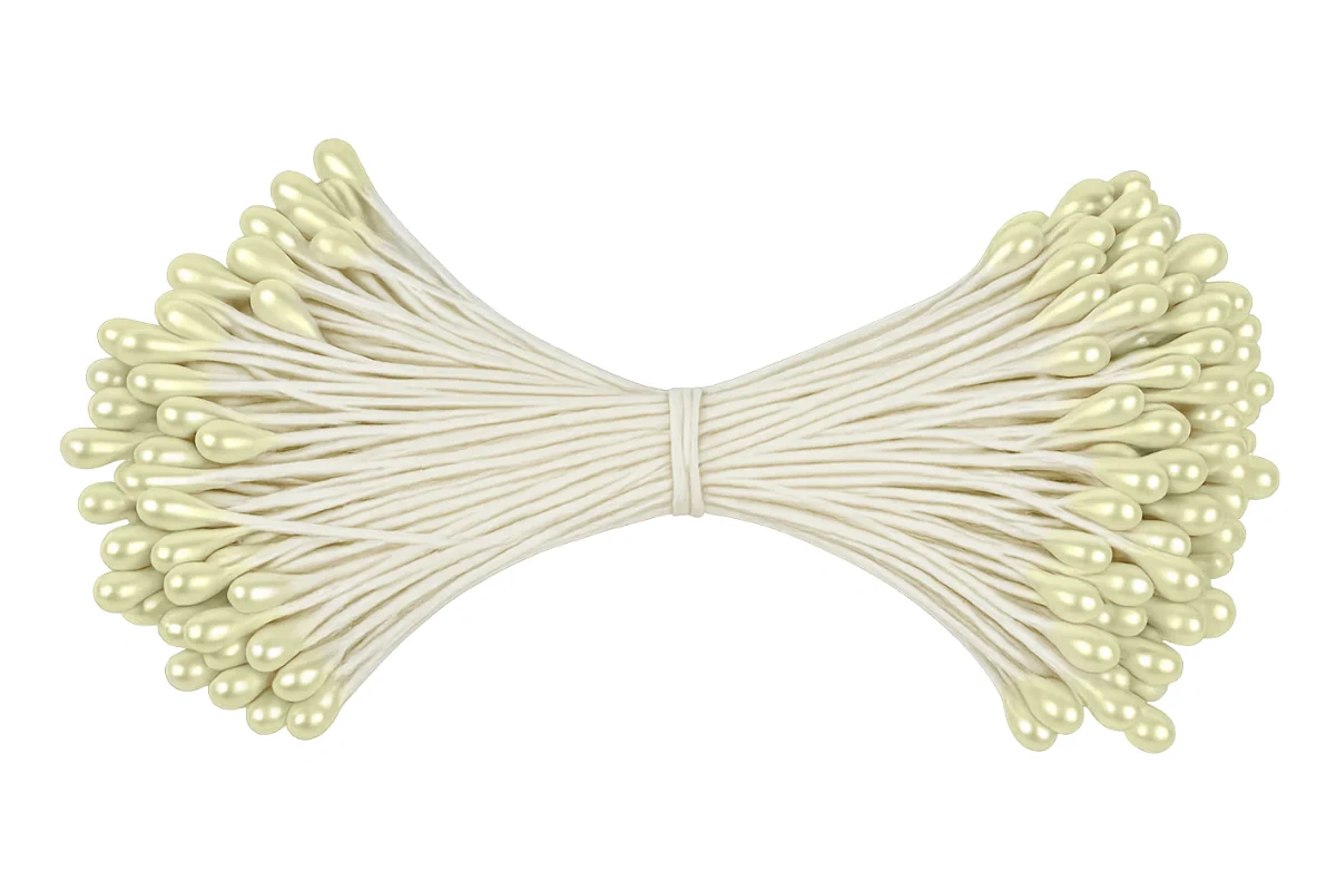 Ivory Pearl Flower Stamens - 3mm - Gateau Art