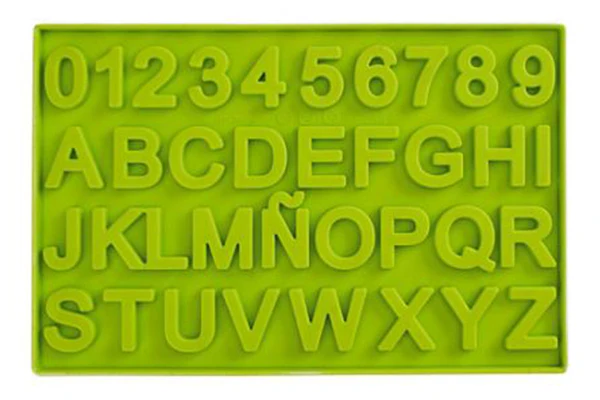 Letters and Numbers Fondant and Gum Paste Mould - Silicone - Alphabet - Iconic Cake Art