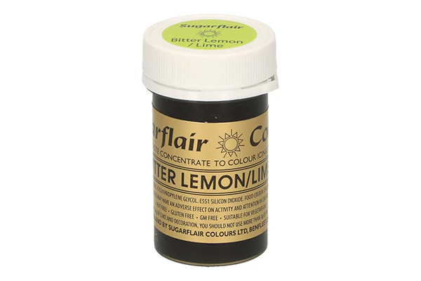 Lime Lemon Bitter Spectral Paste - Fondant and Buttercream Colour 25g - Sugarflair