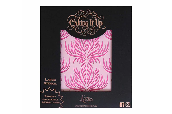 Lotus Cake Stencil - Caking It Up