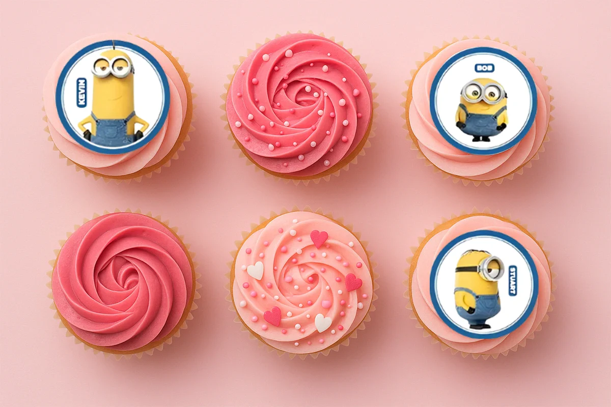 Minions Cupcake Image Sheet 2 Inch (15 Per ) - BSC