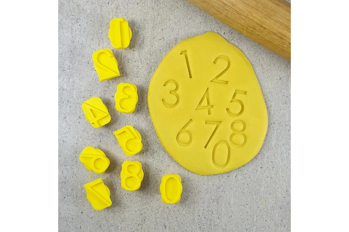 Number Stamp Set - Custom Cookie Cutters