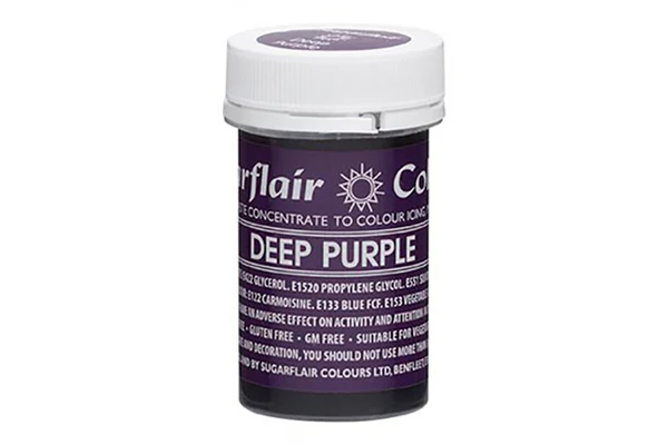 Purple Deep Spectral Paste - Fondant and Buttercream Colour 25g - Sugarflair
