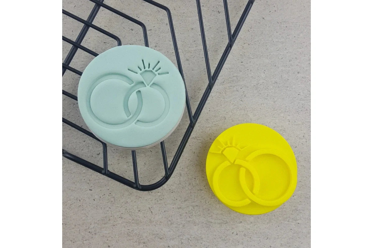 Rings Embosser 60mm - Custom Cookie Cutters