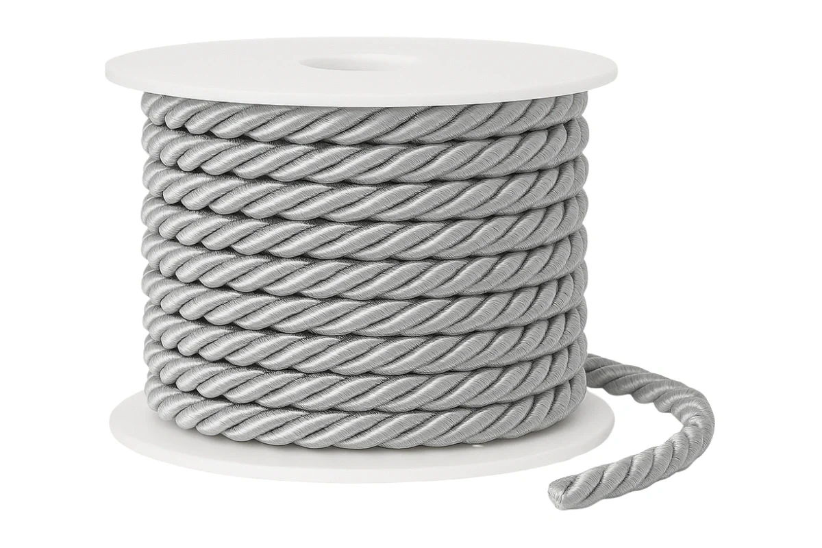 Silver Rope Cushion Cord 6mm - My Dream Cake