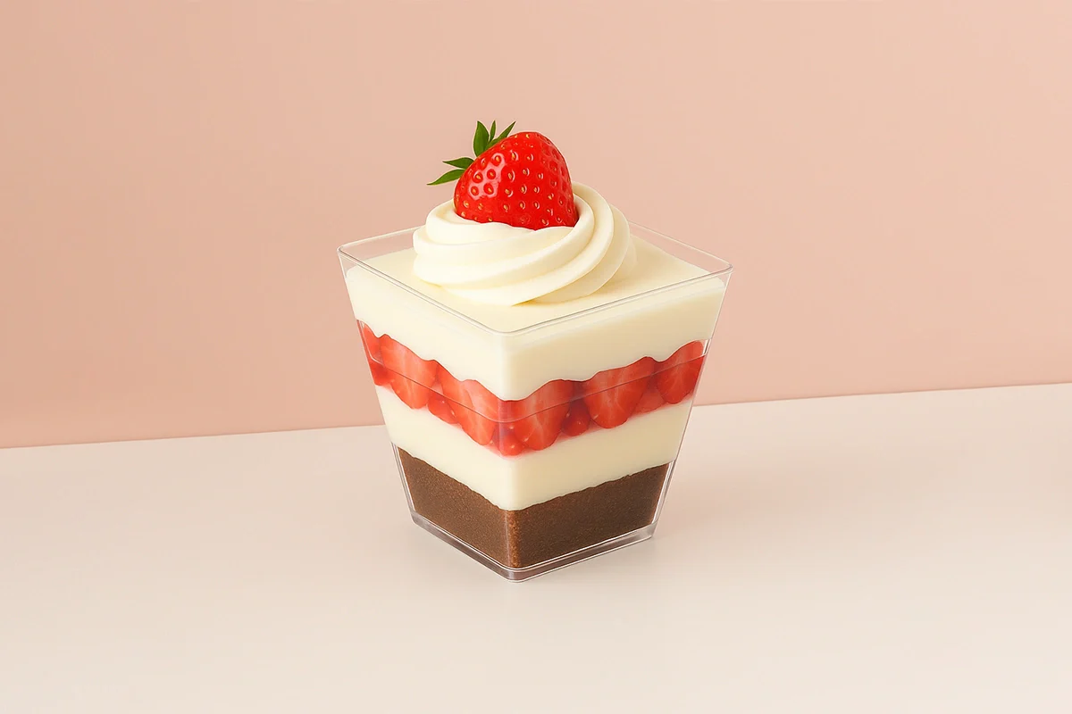 Square Mini Dessert Cup 60ml (10 Pack) - Iconic Cake Art