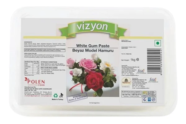 White Gum Paste 1kg - Vizyon - Image 2